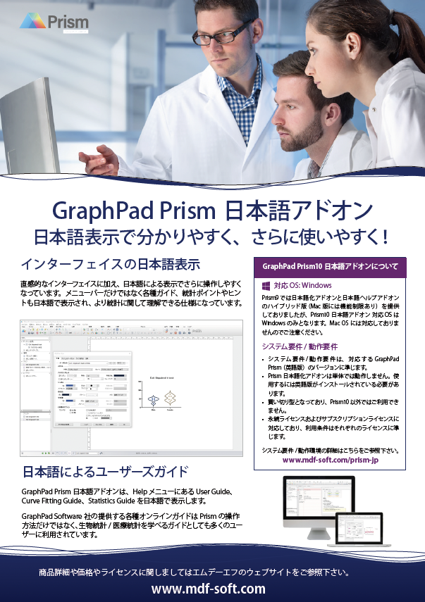 GraphPad Prismカタログ