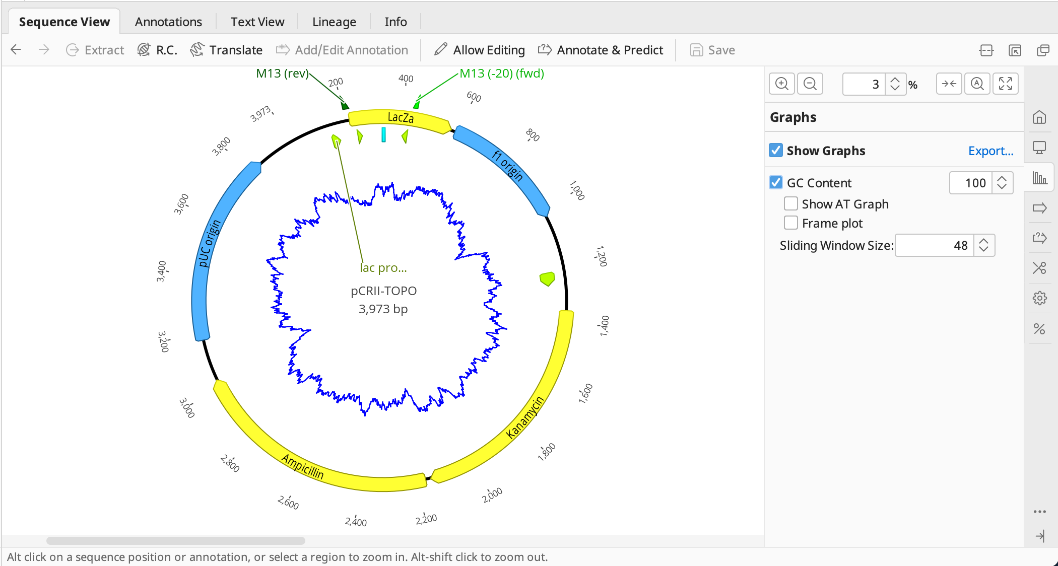 Geneious Prime_Sequence View_コントロールパネル_グラフオプション_プラスミド